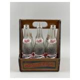Vtg Pepsi-Cola Wooden Carrier & More