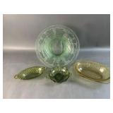 Fosteria Glass Co. Grape Brocade Bowl & More