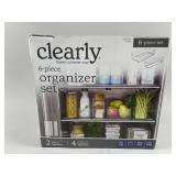 NIB Clearly 6-Pc Organizer Set