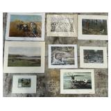 (8) Hunting, Fishing, Gathering & Golf Prints