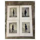 4 Silhouette Prints