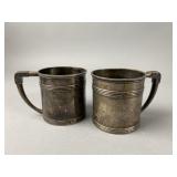 (2) Sterling Silver Small Mugs