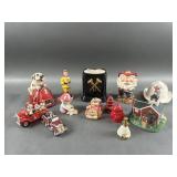 Assorted Vintage Firefighter Decor