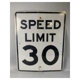 Metal Speed Limit Road Sign