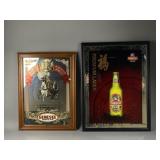 Vintage Genesee & Tsingtao Lager Wall Mirrors