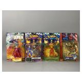 (4) Toy Biz X-Men & Spider-Man Figurines
