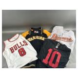 (4) Assorted Team Jerseys & More