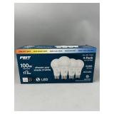 Feit 4pk 100W LED Light Bulbs Dimmable A21