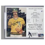 Signed Photo Roland Glen Fingers Baseball