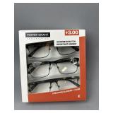 Design Optics Foster Grant +3.00 Reading Glasses