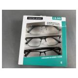 (3) +2.00 Foster Grant Reading Glasses