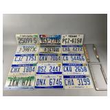 Lot of Vintage Assorted USA License Plates & More