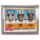 Topps Orioles Rookie Mike Boddicker & More