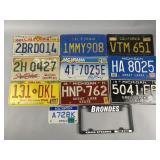 Lot of Assorted Vintage USA License Plates