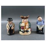 (3) 4ï¿½ Tall Royal Dalton Figures