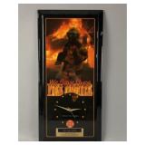 Vintage American Firefighter Wall Clock