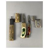 Antique Razor, Pocket Knives, & More