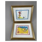 2- Framed Seuss Art with COAï¿½s