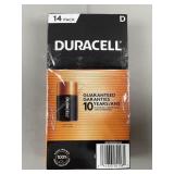 NIB 14 Pack Duracell Size D