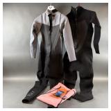 (2) Womenï¿½s Wet Suits & More