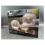 (3) LED Glass Spheres