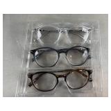 (3) pr +2.00 Foster Grant Reading Glasses