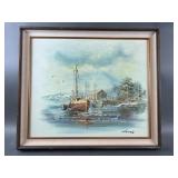 Vintage Oil Painting by John Luni