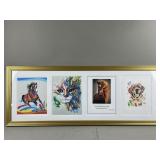 Framed/Signed Abstract Cat Artwork & More