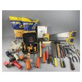 Lot of Handheld Tools, Painting Tools, & More