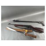 Rifle, Harpoon Gun & Sword