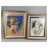 Framed Charcoal Like Prints