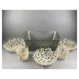Galvanized Tub & Starfish Decor