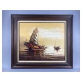 Hand Painted Original Oil Painting by W. Kwan