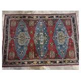 Hand Knotted Oriental Style Rug 93" x 66"