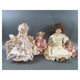 (4) Antique Dolls