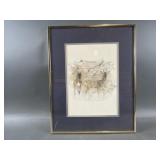 Framed Deer Watercolor