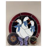 Vintage Window Hanging Stained Glass Lot