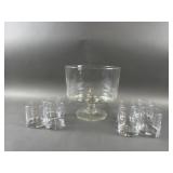 Trifle Bowl & Brandy Glasses