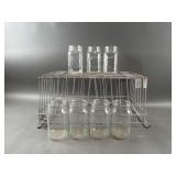 (7) Quart Canning Jar & Wire Basket