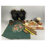 Antique & Handcarved Wood Lot & More