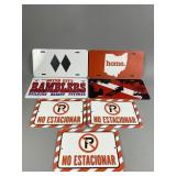 Spanish "No Parking" Metal Signs & More