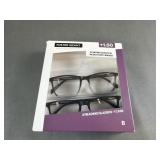 (2)  Pair +1.50 Foster Grant Reading Glasses