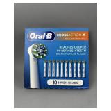 Oral-B CrossAction X Replacement Brush Head 10pk