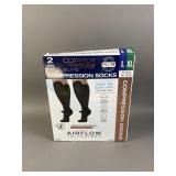 2 Pair Copper Fit Compression Socks
