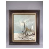 Vintage Signed Original Oil Painting on Canvas