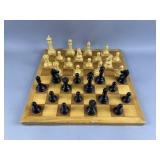 Vintage Wooden Chess Set