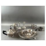 Pewter Coffee Pot, Tea Pot, Trays & More