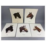 (5) 1979-1983 Kentucky Derby Winner Portraits