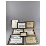 Framed Antique Vintage Ephemera