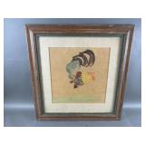 Framed & Signed Watercolor by R Hyai